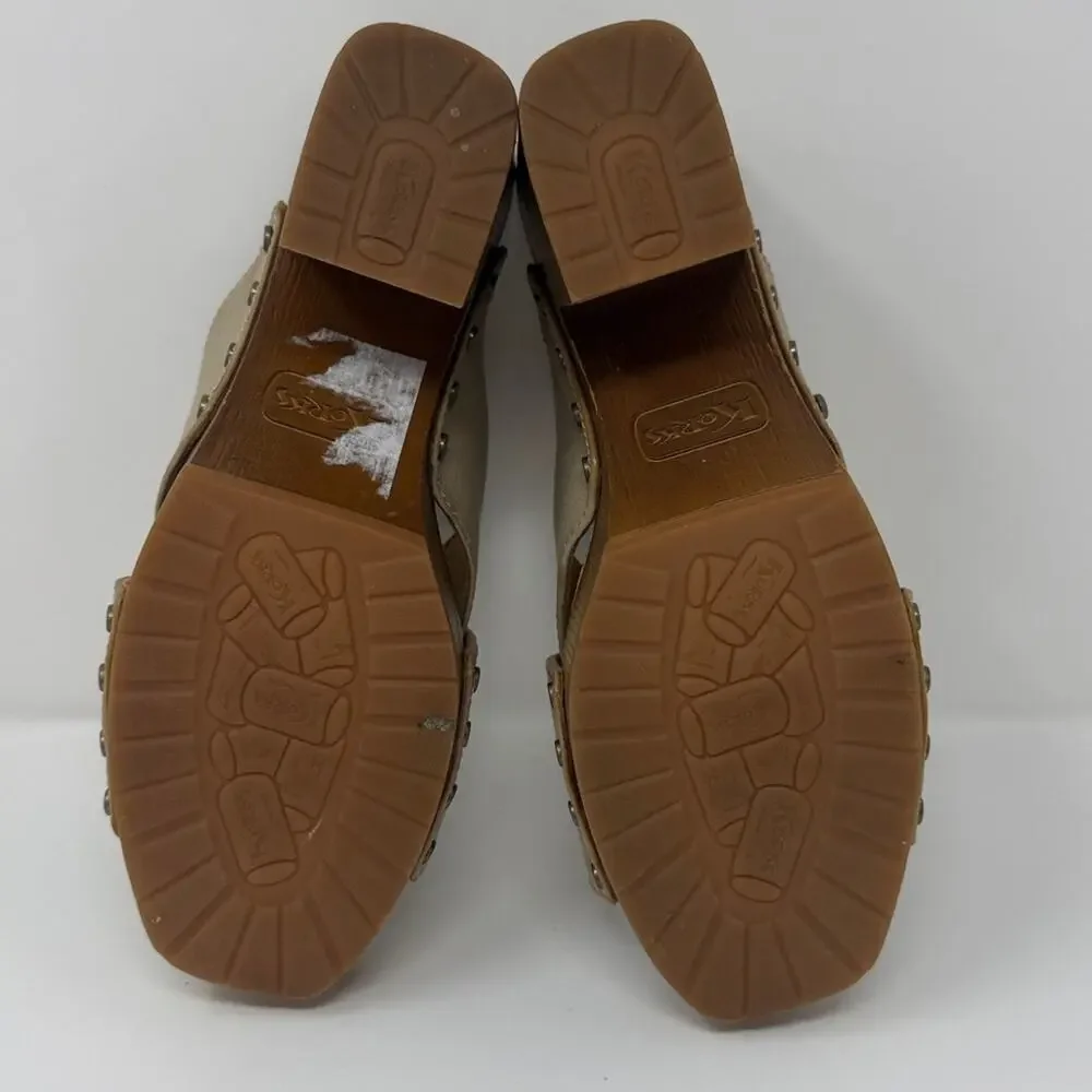 Korks Women's Lynda Comfort Slide Sandals - Tan - 8